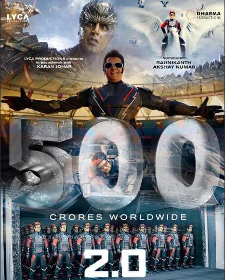 2.0 Box Office: Rajinikanth and Akshay Kumar starrer sets a huge record, earns Rs 500 crore worldwide